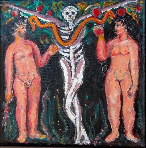 Adam y Eva - Peinture - KIJADURIAS
