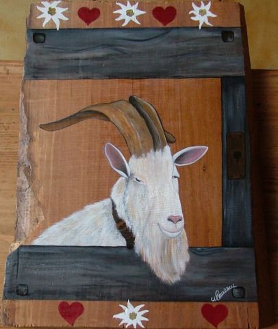 La Biquette - Peinture - Nathalie RENZACCI La Biquette - Peinture - Nathalie RENZACCI