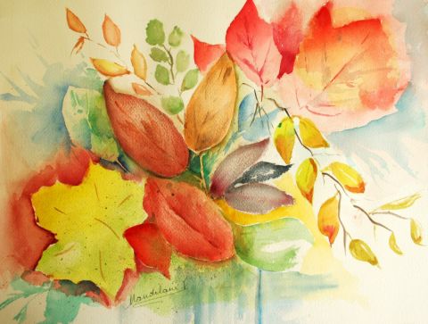 bouquet d'automne - Peinture - mandelaire