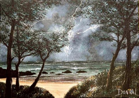 Le temps d'un eclair - Peinture - donval Le temps d'un eclair - Peinture - donval