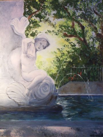 fontaine a Pertuis - Peinture - Geraldine STREICHERT