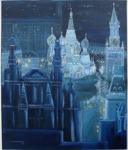 Nuit moscovite - Peinture - Francoise DUNESME