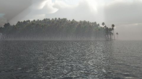 Art numerique : ile lumineuse - Cactus42 Art numerique : ile lumineuse - Cactus42