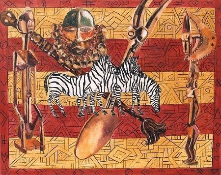 L'Art Tribal d'Afrique - Peinture - nicole