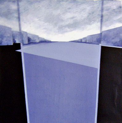Ouverture sur espace violet 1 - Peinture - MICCAM