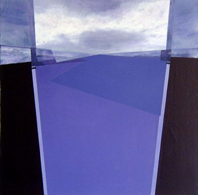 Ouverture sur espace violet 2 - Peinture - MICCAM