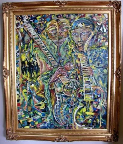Les Musiciens II -by DSolohYan -06 - Peinture - Yan DSoloh Les Musiciens II -by DSolohYan -06 - Peinture - Yan DSoloh