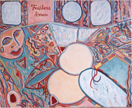 Reve de plumes - Peinture - FABRICE LEMARECHAL