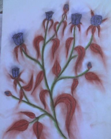 L'artiste mathias blaizot - les roses