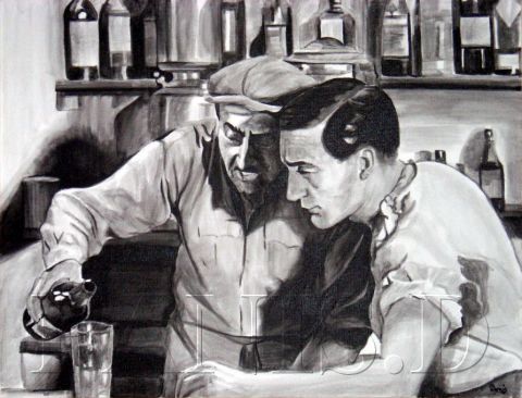 Peinture : CESAR ET MARIUS - david Peinture : CESAR ET MARIUS - david