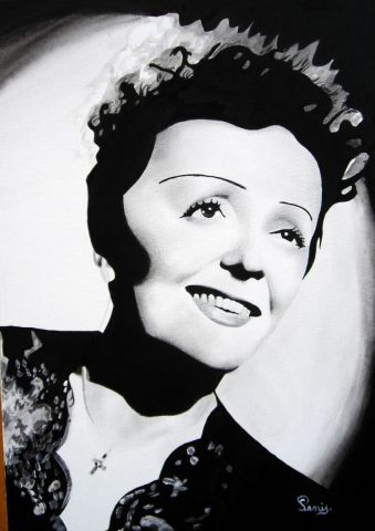 Peinture : EDITH PIAF - david Peinture : EDITH PIAF - david