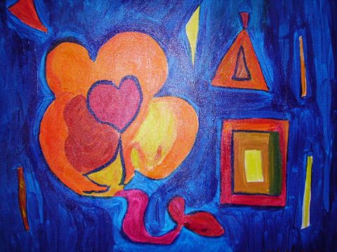 COEUR CENTRAL - Peinture - Estelle DUPAS-CREPIAT COEUR CENTRAL - Peinture - Estelle DUPAS-CREPIAT