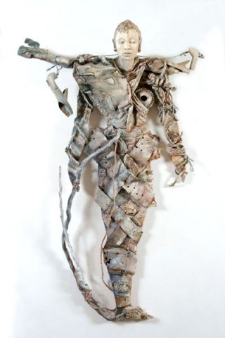 guetteuse a l'arc - Sculpture - Claire Dupray