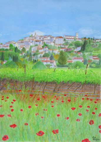 L'artiste FB DELAFAITE - Une vigne en Provence