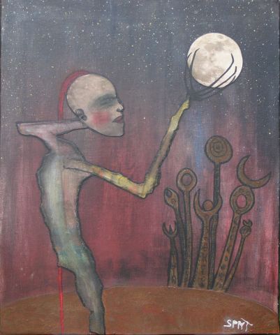 L'artiste stephanie lemesle - lunaire au totem