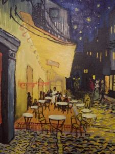 Voir cette oeuvre de DENIS COUSIN: le Cafe le soir - Van Gogh