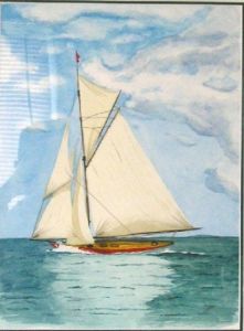 Peinture de Jocelyn Forveille: Le voilier