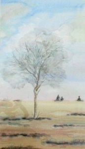 Voir cette oeuvre de Lambert Thys: l'arbre solitaire