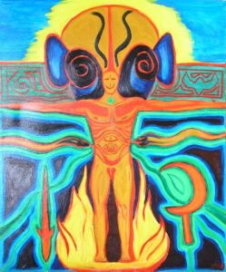 Peinture de al paco: Huasca Man