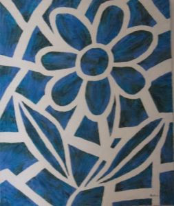 Voir le détail de cette oeuvre: fleur bleue