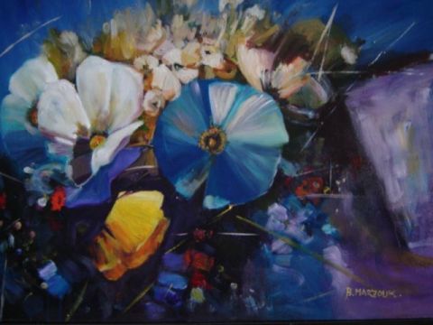 composition florale - Peinture - selim ben marzouk
