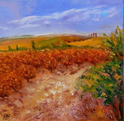 La vigne pourpre - Peinture - Raoul RIBOT