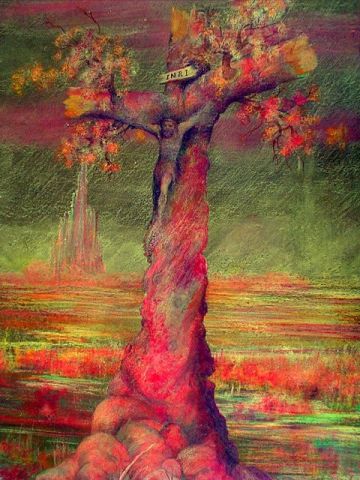 Le frêne métaphorique - Peinture - thirion