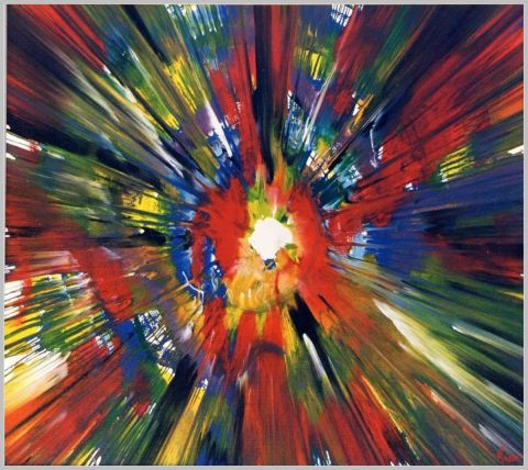 Peinture : Fusion cosmique - Mirosso Peinture : Fusion cosmique - Mirosso