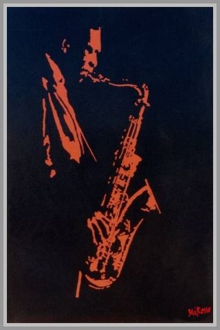 Peinture : Saxo-Blues - Mirosso Peinture : Saxo-Blues - Mirosso