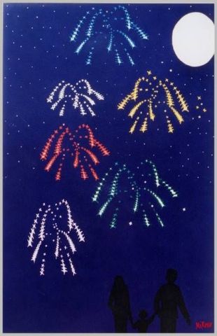 Peinture : Composition pyrotechnique - Mirosso Peinture : Composition pyrotechnique - Mirosso