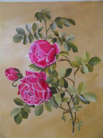 roses - Peinture - beatrice creze