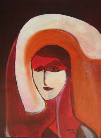 Femme Blanche - Peinture - Christian Anterion