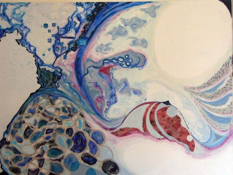 L'artiste isabelle drouot - les bleus L'artiste isabelle drouot - les bleus