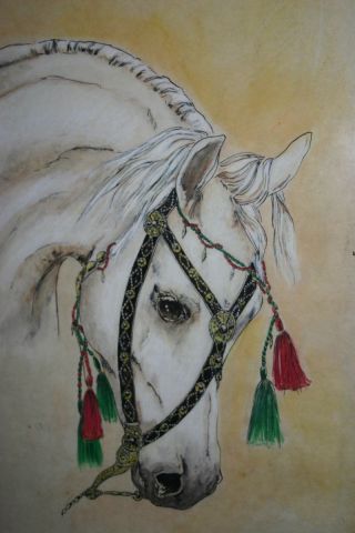 L'artiste florence AUDEBERT - arabe aux pompons