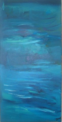 L'artiste carole mazza - orage sur la mer