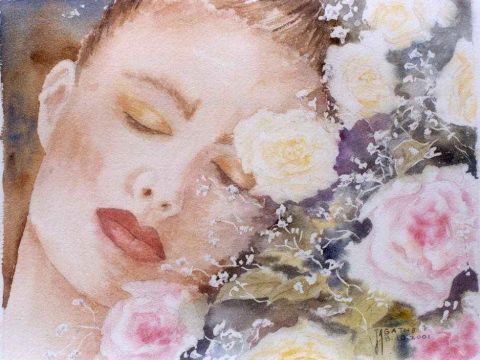 L'artiste Agathe BONNET - Dans les fleurs