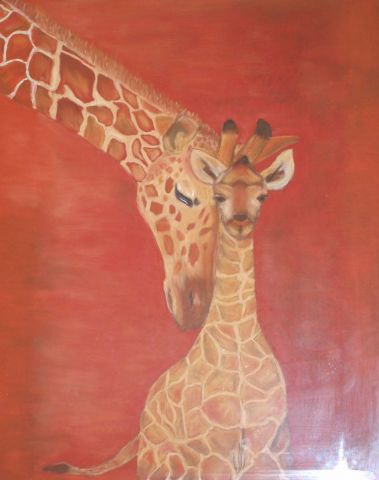 Girafes - Peinture - Enel