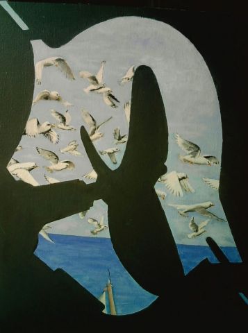 Peinture : vol de mouettes - JMB Peinture : vol de mouettes - JMB