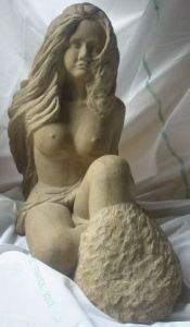 Sculpture de Bernard BRUGERON: la pose