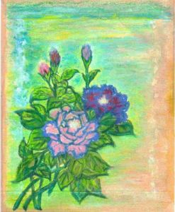 Peinture de Jessy Wayar: Tendresse floral