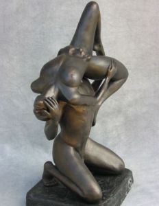 Sculpture de Daniel Giraud: cheval deux trois 3