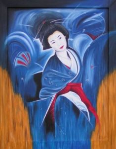 Peinture de chrystel mialet: Reve de Geisha