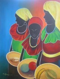 Peinture de Bernard BRUGERON: couleur creole
