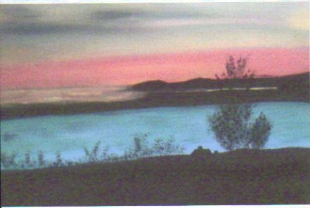 coucher de soleil - Peinture - jeanninemarie