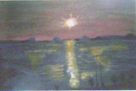 le reflet du soleil - Peinture - jeanninemarie