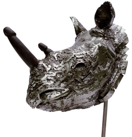 Rhino Eros - Sculpture - thierry benenati