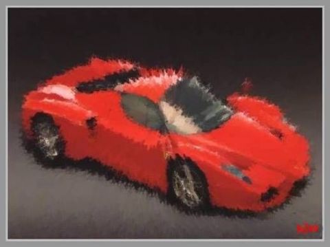 Peinture : Ferrari Enzo - Mirosso Peinture : Ferrari Enzo - Mirosso