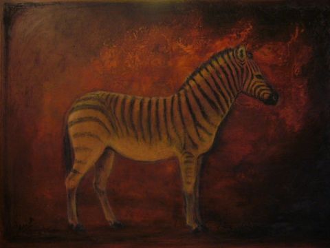 Zebre de Namibie - Peinture - ANTONIOTTI severine