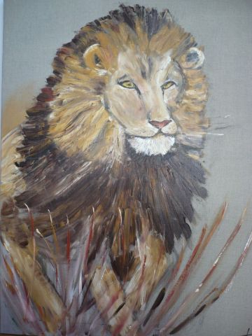 L'artiste Olivia - Le Lion   AFRIQUE