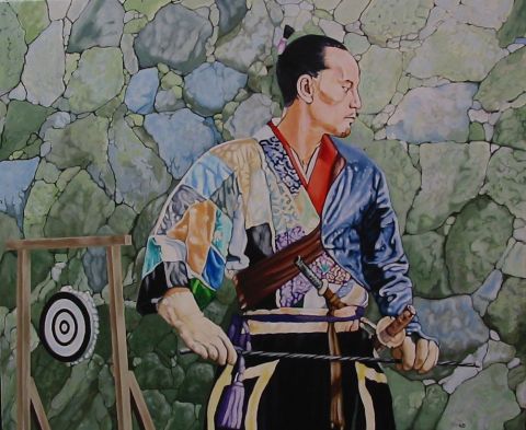 L'artiste Nicolas Delatronchette - samourai